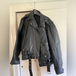 Black Leather Motorcycle Jacket